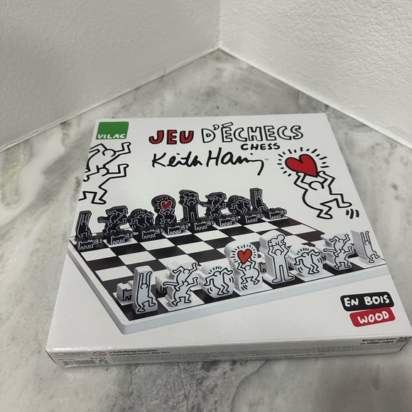 JEU D'ÉCHECS Keith Haring Chess Game- Rare! BRAND NEW! Never Opened! - Picture 5 of 6